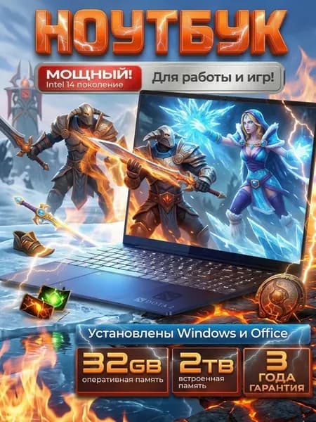 Ноутбук HiGH TECH R252 Intel H-Series RAM 32GB SSD 2048GB