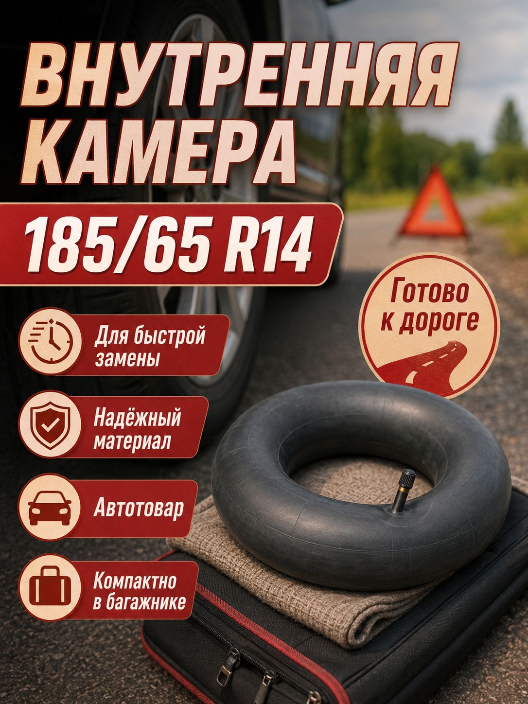 Камера колеса автомобильная R14