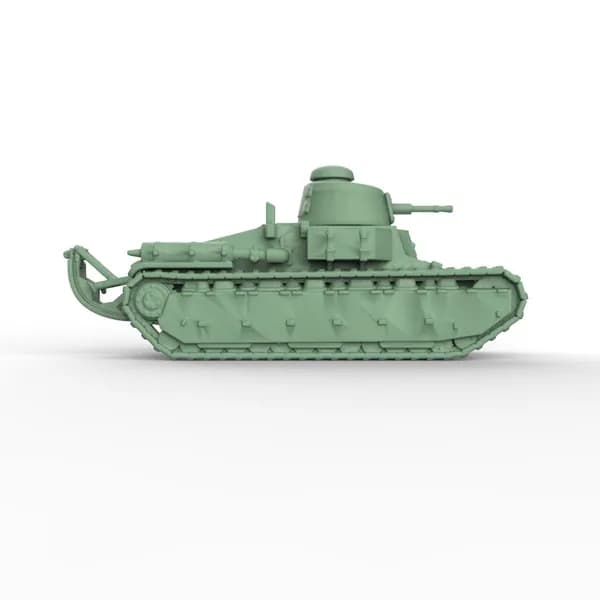 Военная модель, масштаб 1:100 французский лёгкий танк Char D1