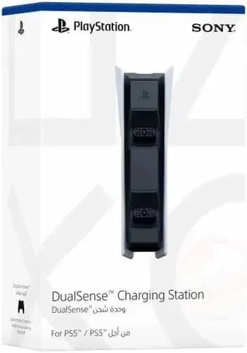Зарядная станция DualSense на два геймпада для PS5, белый/черный
