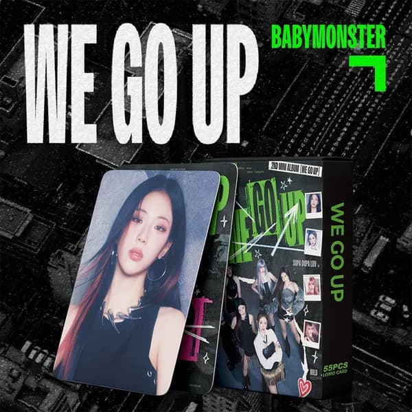 VOFIRROB 55 BABYMONSTER 2-й мини-альбом WE GO UP LOMO Cards, постер K-POP, фотокарточки Stuck-in-the-Middle, подарочная коллекция BABY MONSTER