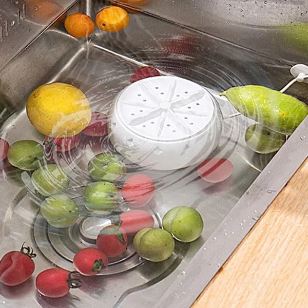 Портативная мини стиральная машина из пластика белая для дома и автодомов