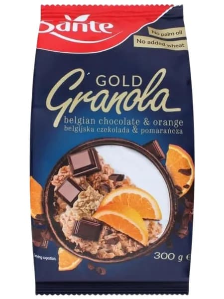 Sante gold Гранола с бельгийским шоколадом и апельсином, 300 г