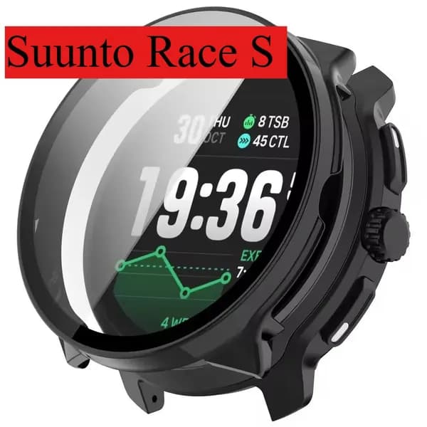 Закаленное стекло + Корпус совместимые Suunto RaceS/Race