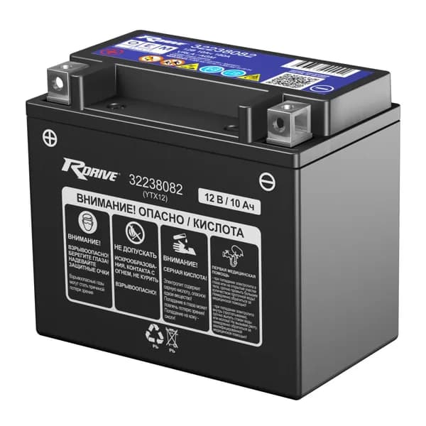 Вспомогательный аккумулятор RDrive OEM (YTX12-BS VOLVO) (32238082)