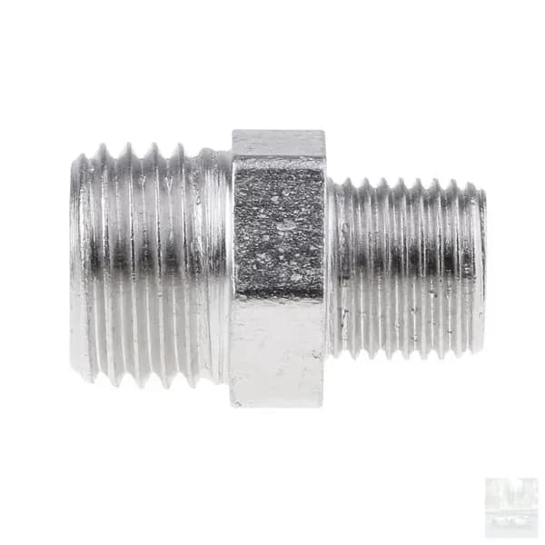 Переходник для шланга аэрографа, наружная резьба 1/8" BSP на 1/4" BSP, латунь