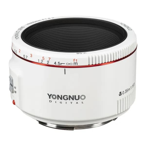 Объектив YongNuo AF 50mm f/1.8 II Canon EF White