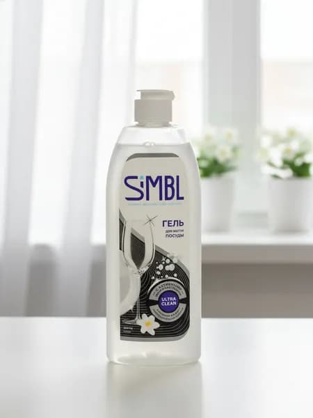 Средство для мытья посуды Simbl гель, 450 мл, с ароматом цветов