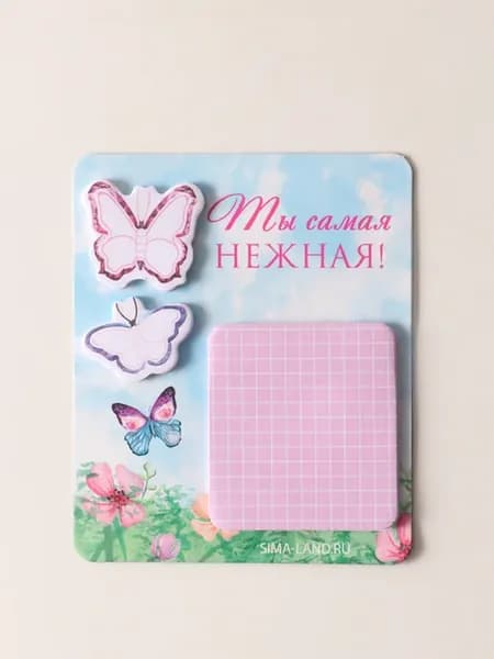 Магнит на холодильник с блоком для записей и стикерами, 10?1
