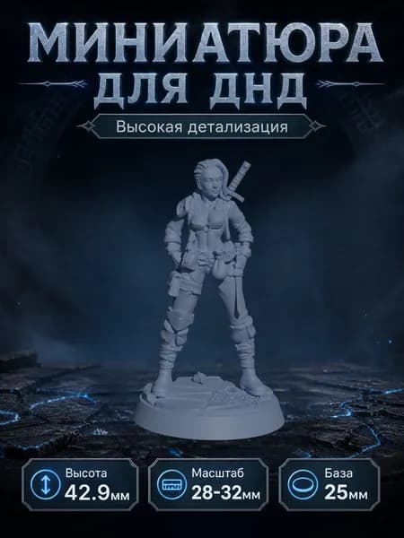Миниатюра для ДнД/DnD Ханна Плут Человек