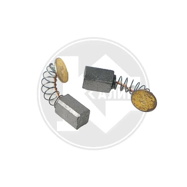 Щётки угольные 4,5x5x8 пружина, пятак D7 (пара)