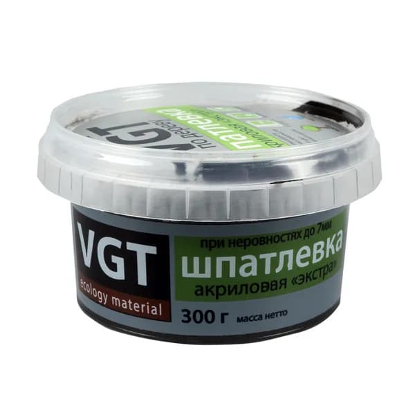 Шпатлевка акриловая VGT по дереву, "Экстра", венге, 0,3 кг