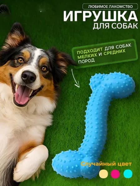 Игрушка жевательная для маленьких собак и щенков Любимая косточка