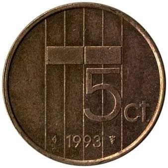 5 центов, 1993 год. Нидерланды