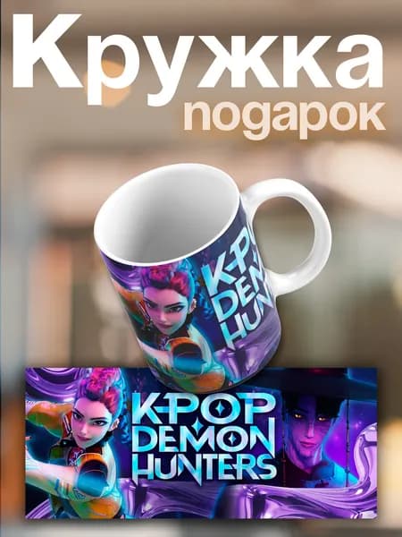 Кружка Кейпоп-охотницы на демонов кружка (KPop Demon Hunters)