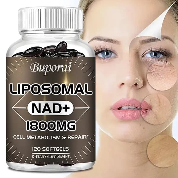 Капсулы Buporai Liposome NAD+ - содержат липосомальный NAD+ и растительные масла - поддерживают клеточный метаболизм