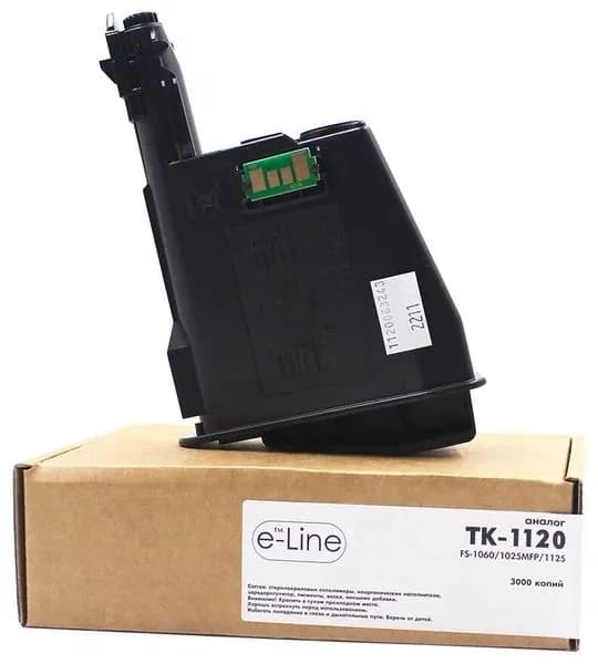 Тонер-картридж Kyocera FS-1060 TK-1120 (3k) e-Line