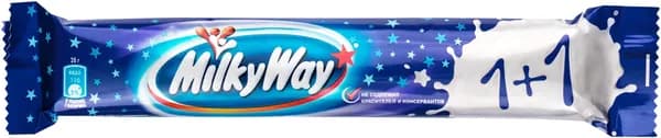 Батончик шоколадный MILKY WAY 1+1 с суфле, 52г