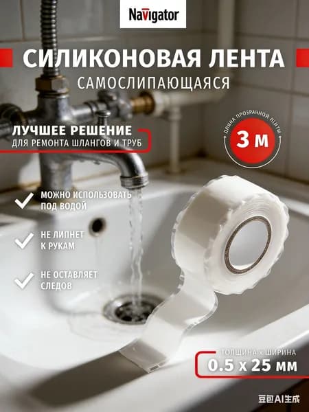 Клейкая лента 25 мм 3 м, 1 шт
