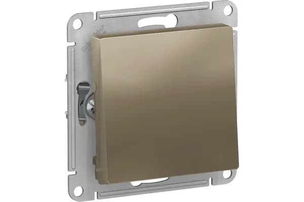 Systeme Electric AtlasDesign шампань переключатель 1-клавишный, сх.6, 10АХ, механизм (ATN000561)-1 шт.