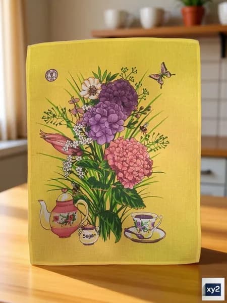 Полотенце кухонное полотенце праздничное, Вафельная фактура, 45x60, 1шт