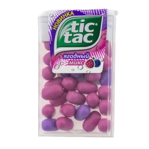 Tic Tac Конфеты драже, Ягодный микс, 16 г/