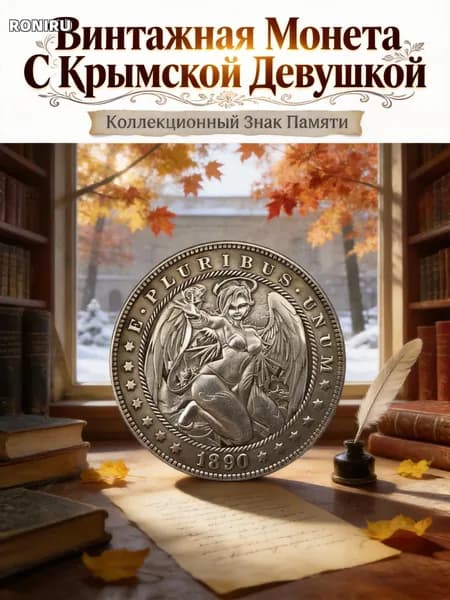 Винтажная монета-памятный значок в форме крылатой девушки, для коллекционирования и в качестве подарка