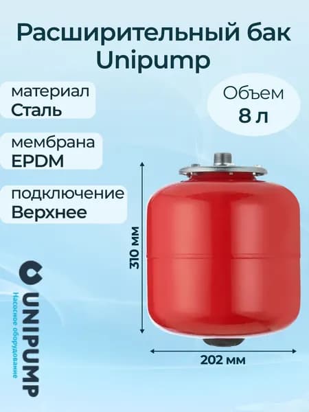 Расширительный бак Unipump 8 л