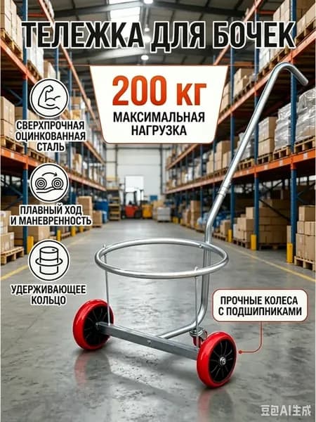 Тачка для перевозки вёдер садовая
