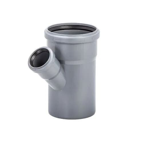 Тройник Lammin (Lm35091105045) d110х50 мм 45 пластиковый для внутренней канализации