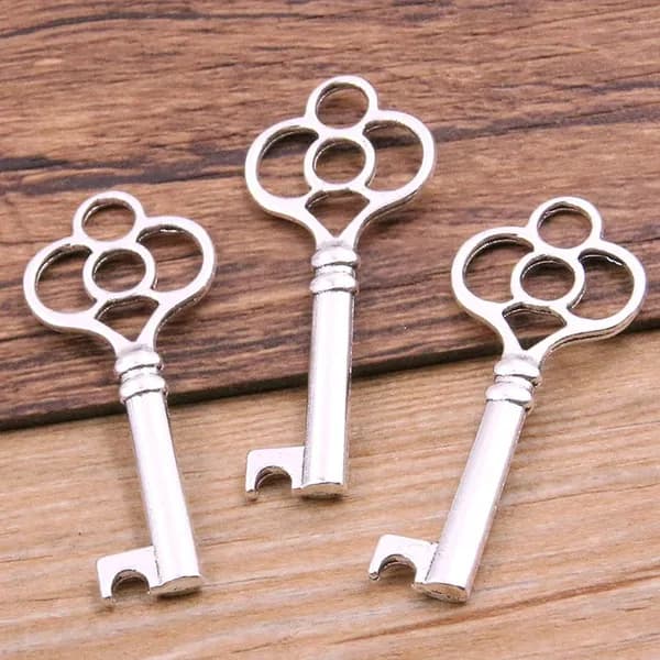 Кулон-ключик от любви 17*42mm 10pcs