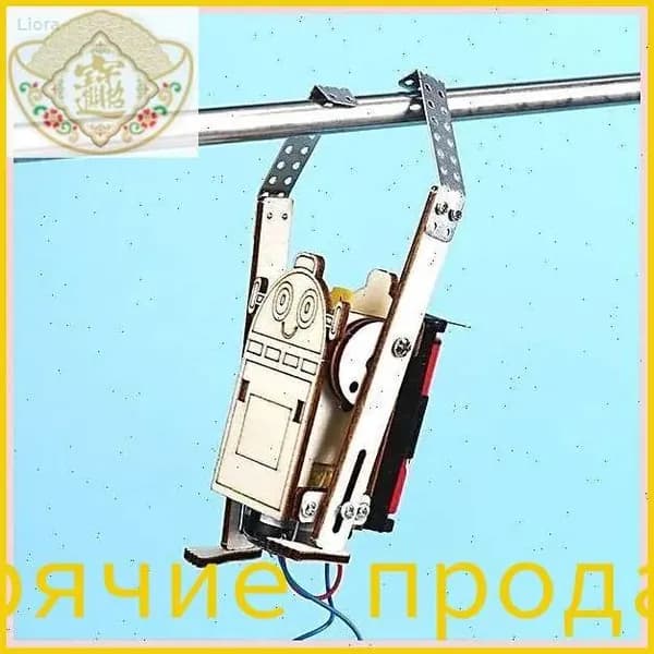 Конструктор электронный деревянный для детей "канатоходец", занимательная физика.