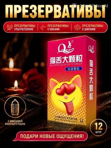 Качественный Point Q, 20х5 см, 12 единиц, с кошачьим язычком