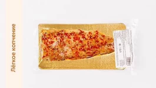 Скумбрия филе с кожей горячего копчения с паприкой и морковью, 150 г.