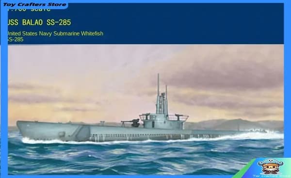 HOBBYBOSS 87011 1/700 Американский Balao SS-285 сборная модель корабля
