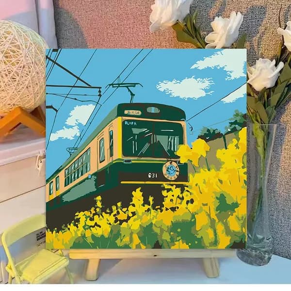 Картина по номерам, 20x20 CM, животные, пейзаж, подарок