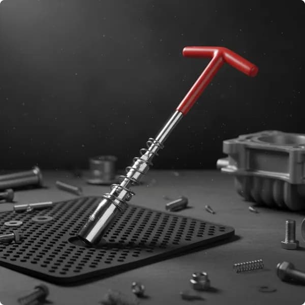 Свечной ключ из хромованадиевой стали, 16 мм, для автомобиля 16MM Короткий