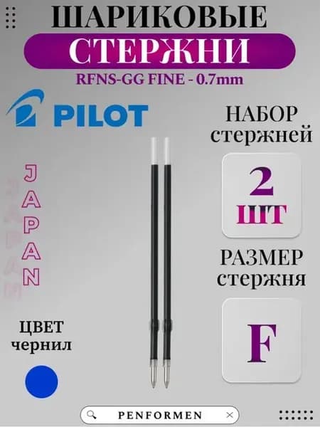 Шариковый Стержень RFNS-GG-F Для Ручки Синий 0.7мм