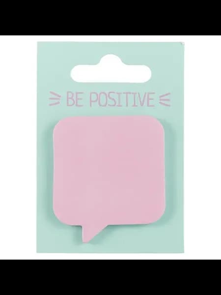 Стикеры «Be positive. Сноска» розовые, 45 х 51 мм