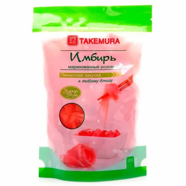 Розовый имбирь, маринованный TAKEMURA (Такемура)