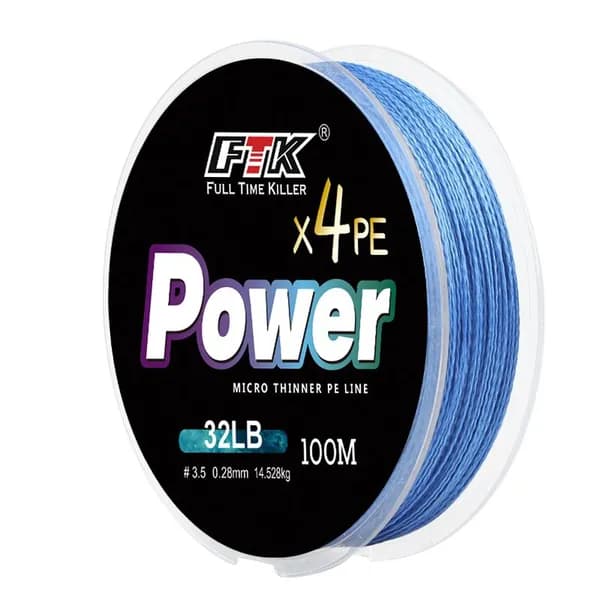 Плетеный провод X 4 PE, 1шт, 100м, 11.8кг, 0.24мм