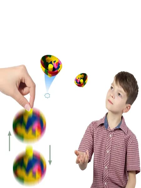Hip Hop Pops Rubber Ball Toys for Kids Камуфляж.