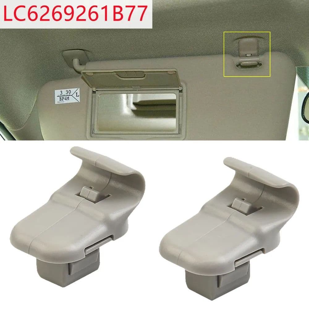 LC6269261B77 Серый зажим для установки солнцезащитного козырька подходит Mazda 3 5 6 CX-7 CX-9 RX-8 ()