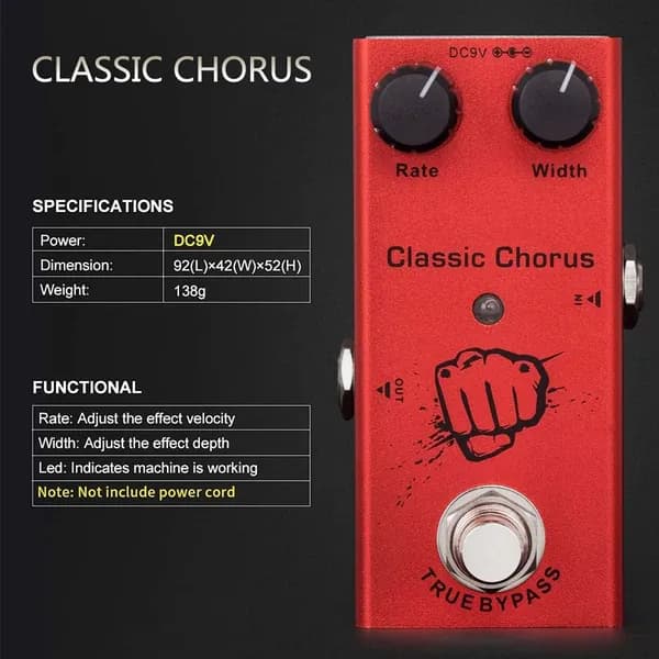 Гитарная педаль эффектов,IRIN,EF-05 Classic Chorus