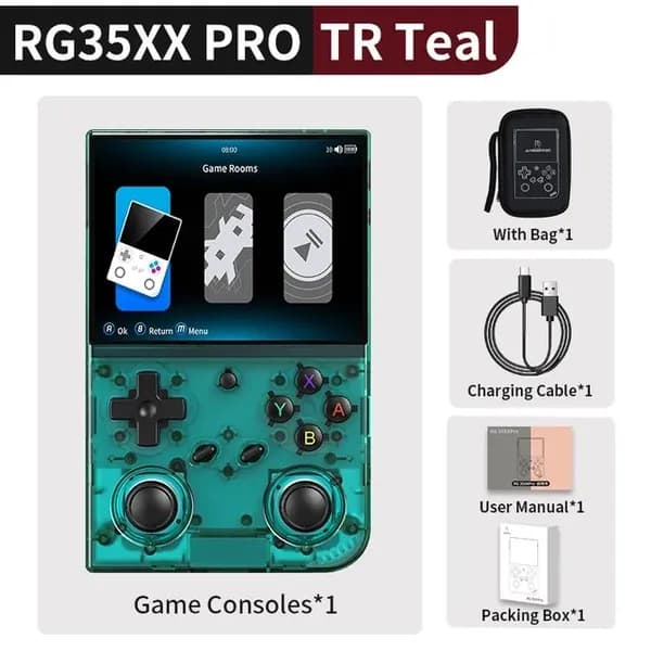 Anbernic RG35XX Pro Ретро портативная игровая консоль, поддерживает выход HDMI TV 5G WiFi Bluetooth 4.2, 3,5-дюймовый IPS экран, Linux система