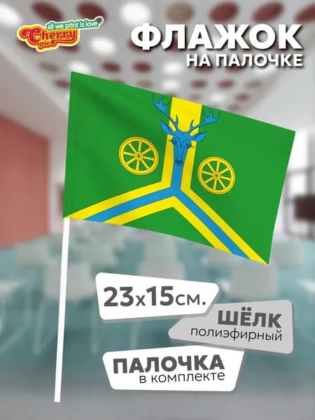 Флаг 23x15 на палочке Дунаево (Забайкальский край)