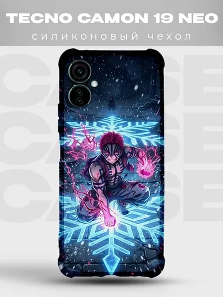 Чехол на Camon 19 Neo Сукуна Магическая битва снежинка