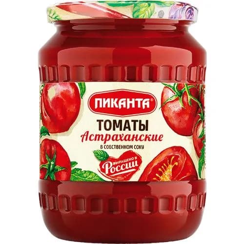 Томаты Пиканта Астраханские в собственном соку, 690 г