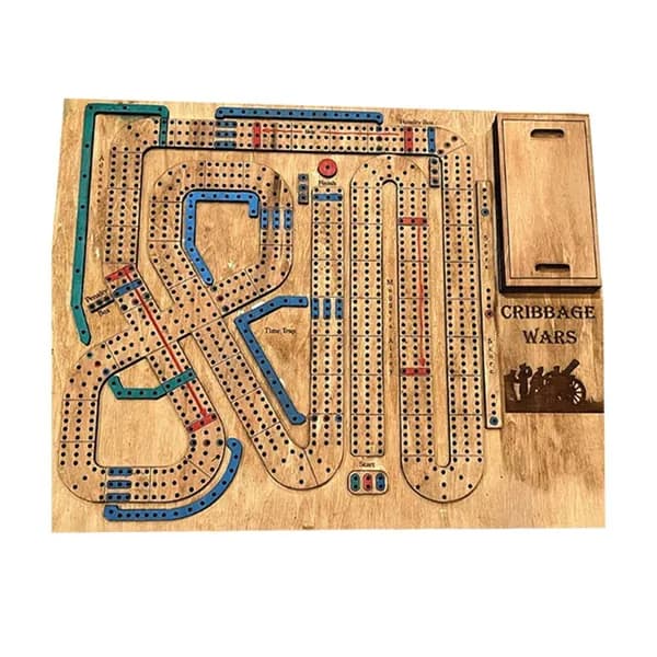 Настольная игра Cribbage Wars из дерева с системой хранения