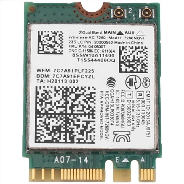 7260NGW 7260AC WiFi карта 2.4G/5G BT4.0 04X6007 для X250 X240 X240S X230S T440 W540 T540 Yoga Y50